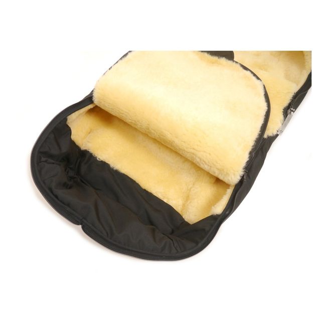 Premium Sheepskin Footmuff | Black