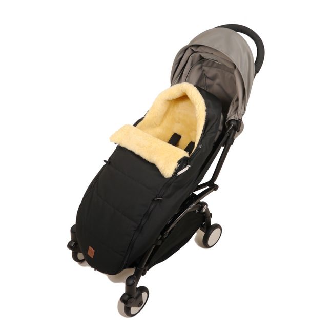 Saquito de piel de cordero miel Premium | Negro