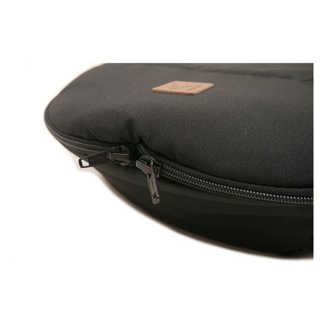 Saquito de piel de cordero blanco Premium | Negro
