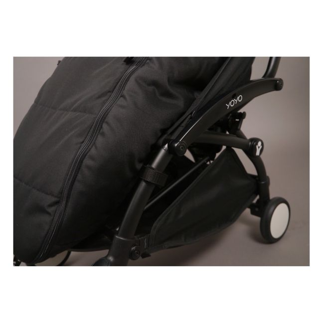 Saquito de piel de cordero blanco Premium | Negro