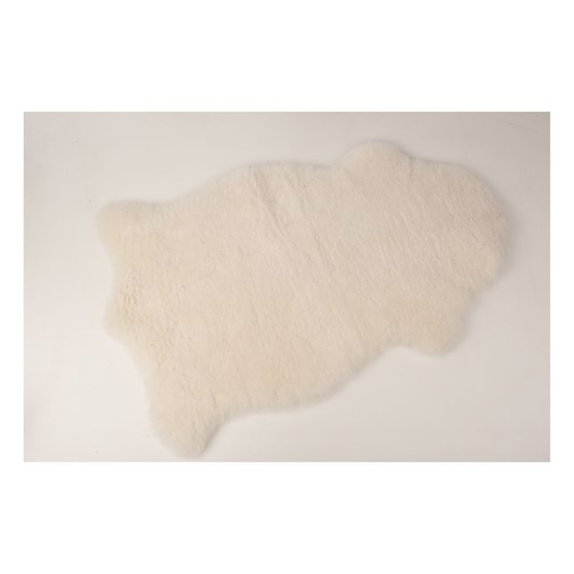 Alfombra de piel de cordero Mimosa 90-100cm | Blanco