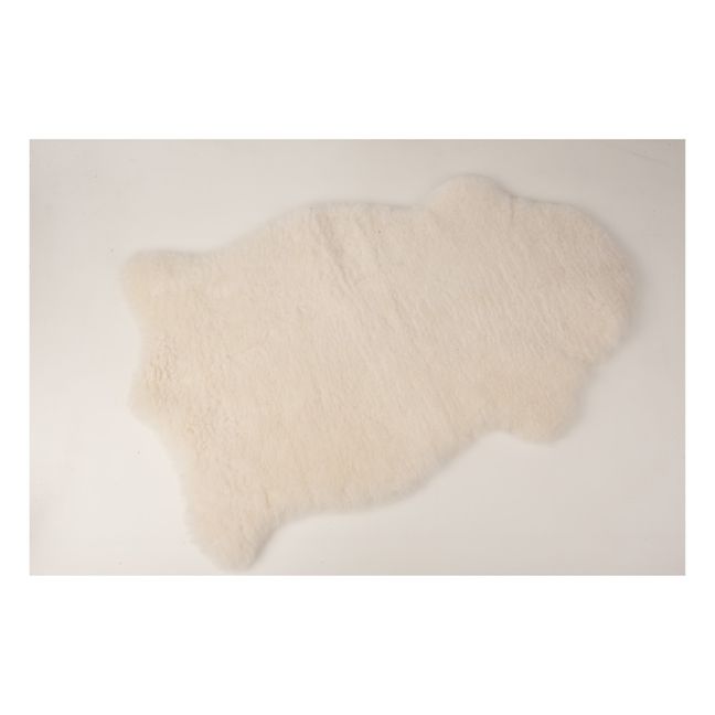 Tapis en peau d'agneau Mimosa 90-100cm | Blanc