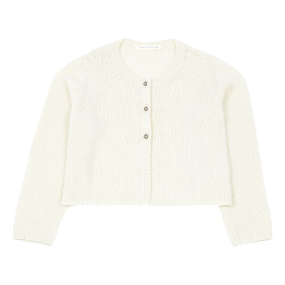 Zhoe & Tobiah - Cardigan Laine et Cachemire - Fille - Ecru