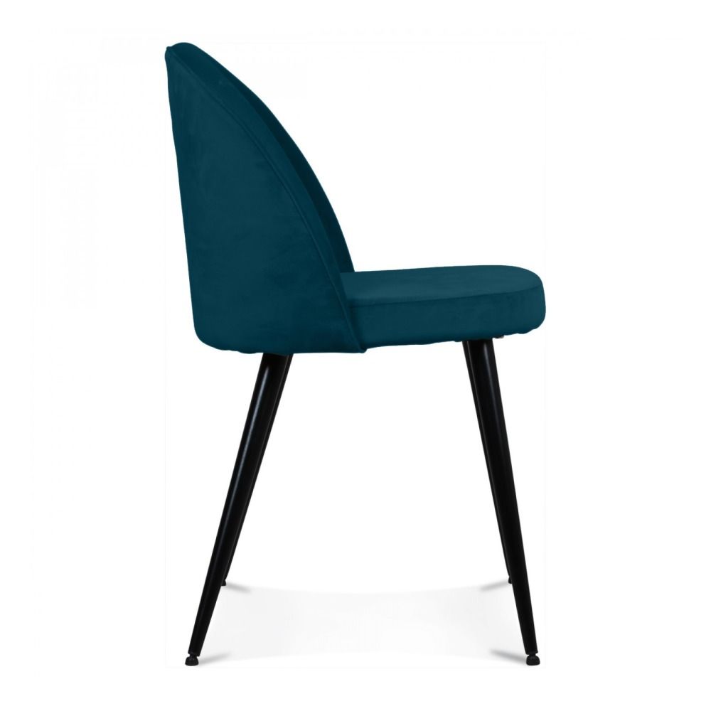 Velvet Chair Peacock blue Smallable Home Design Adult