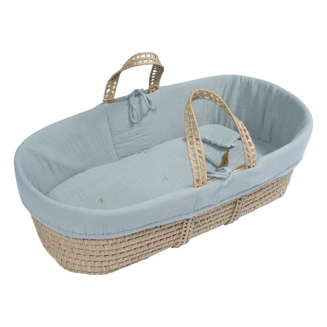 Ropa para capazo de algodón biológico | Sweet Blue S046