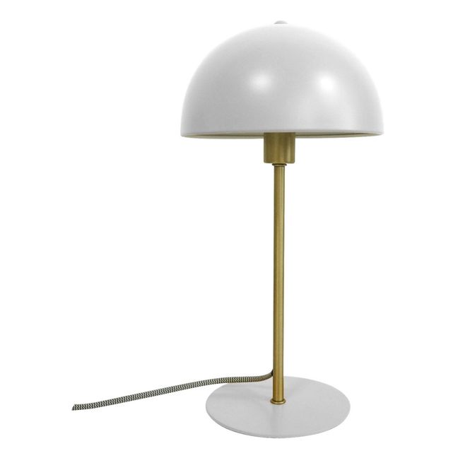 Lampada da tavolo Bonnet di metallo  | Bianco