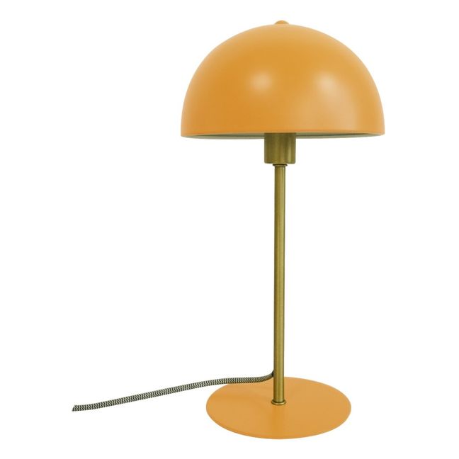Lampada da tavolo Bonnet di metallo  | Giallo curry