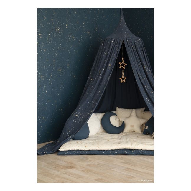 Amour Stella Organic Cotton Canopy  | Midnight blue