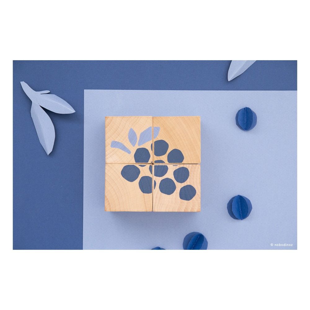 Cubes en bois fruits- Image produit n°3