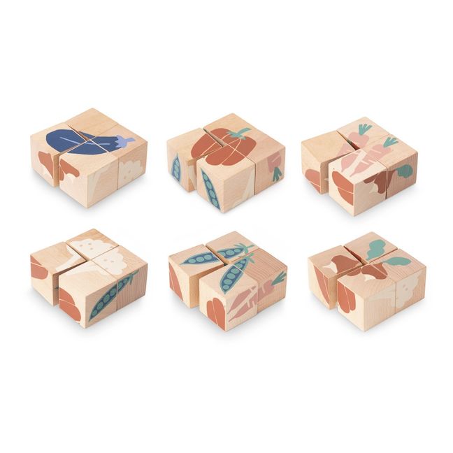 Wooden Veggie Cubes 