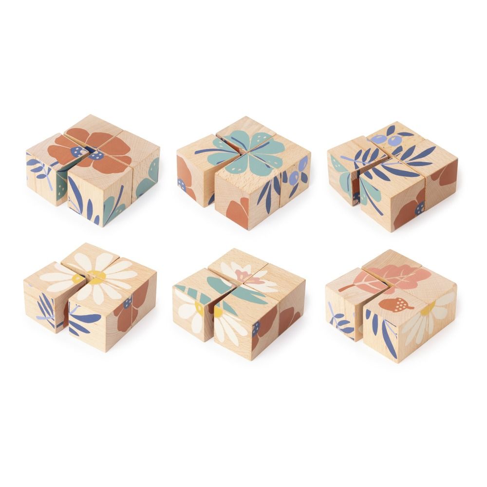 Cubes en bois plantes Nobodinoz Jouet et Loisir Enfant