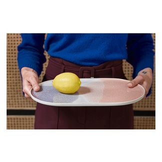 HKliving Plat ovale en céramique-product
