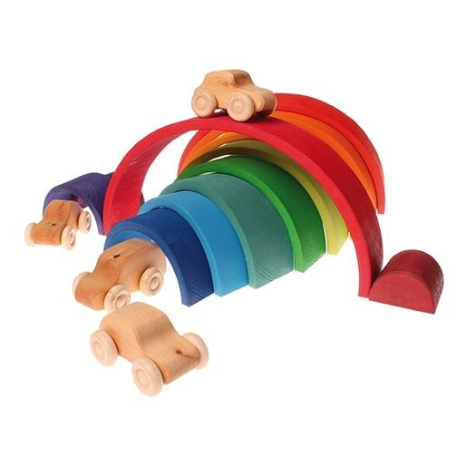 Regenbogen aus Holz- 12 Stück 