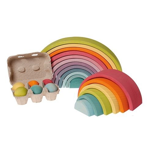 Wooden Rainbow - 6 pieces Grimm's Toys 
