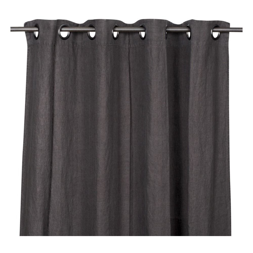 Propriano Linen Curtain  Carbon- Product image n°0