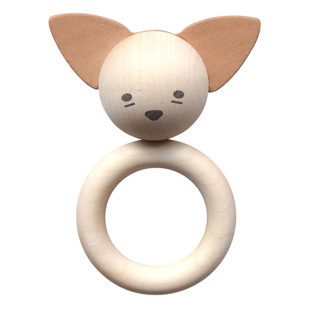 leather teething toy
