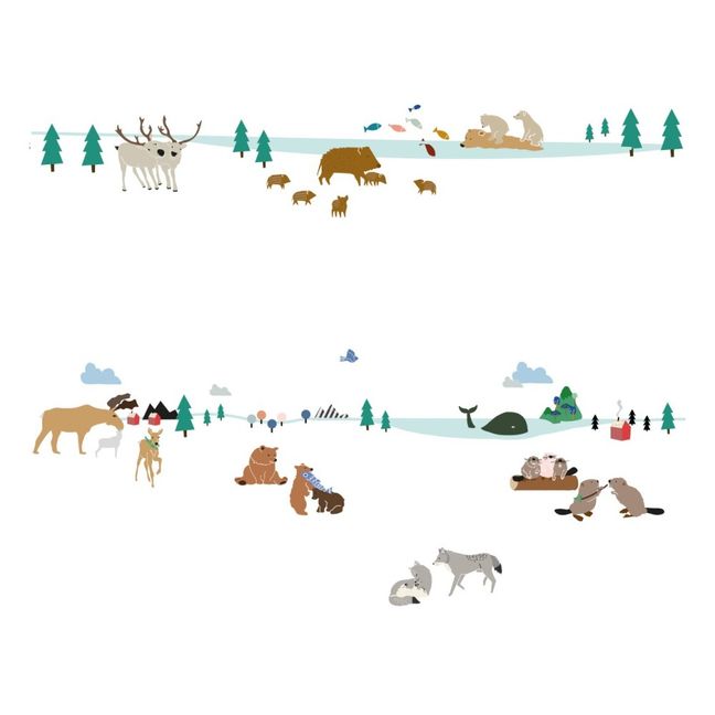 Stickers Foresta del nord 