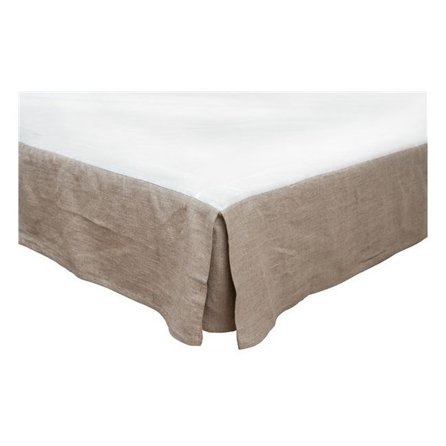 Linen Bed Valance  | Natural