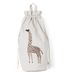 Giraffe organic cotton storage bag Ecru- Miniature produit n°0