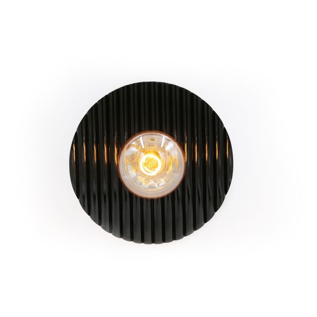 Lámpara de pared de madera lacada Riviera | Negro