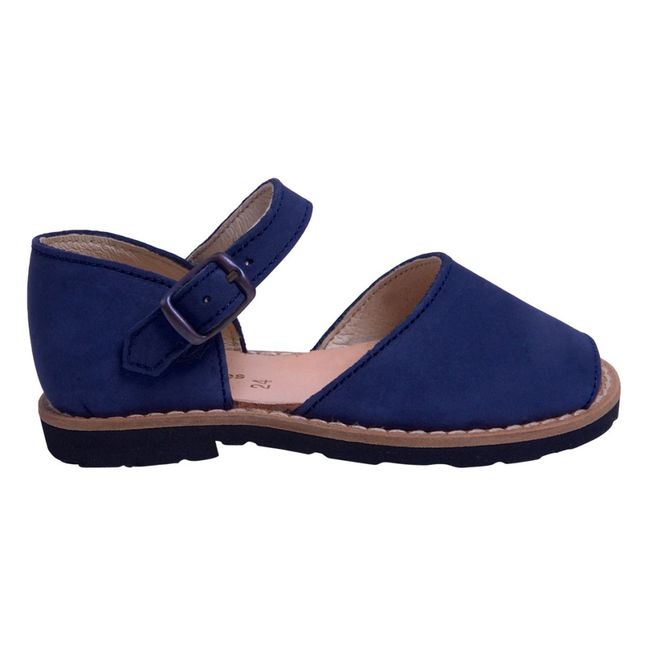 Frailera nubuck sandals | Navy blue