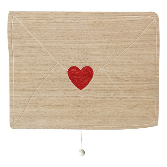 Lettera d'amore musicale in legno 