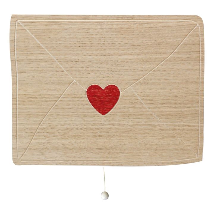 Caja de musica carta de amor en madera- Imagen del producto n°0