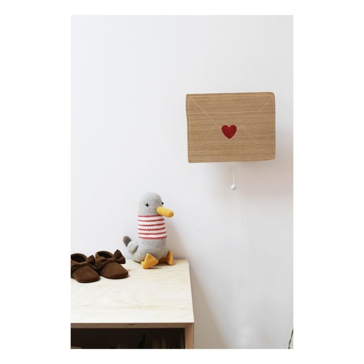 Caja de musica carta de amor en madera- Imagen del producto n°1