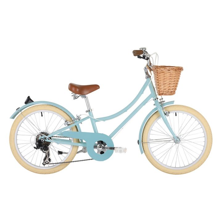 light blue bike basket