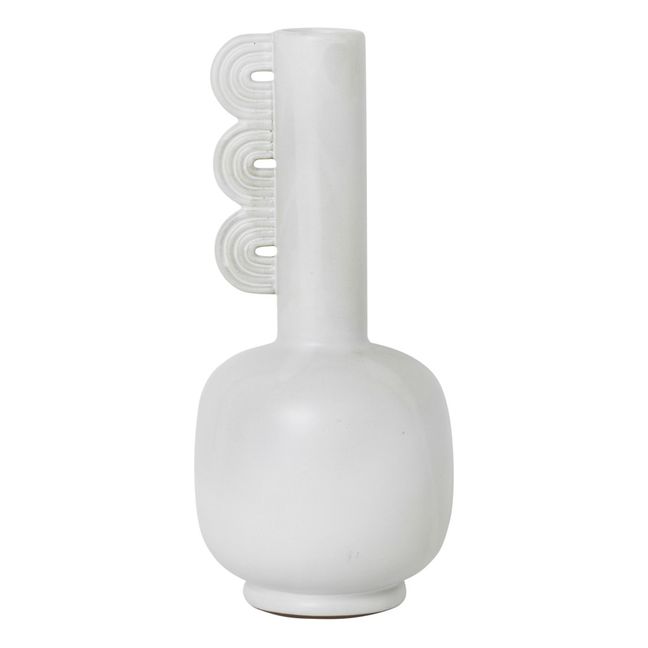 Jarrón de cerámica Muse Clio | Blanco