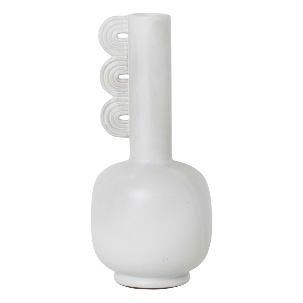 Ferm Living - Vase en grès Muse Clio - Blanc