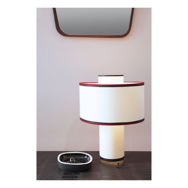 Lampe de table Bianca en coton | Rouge