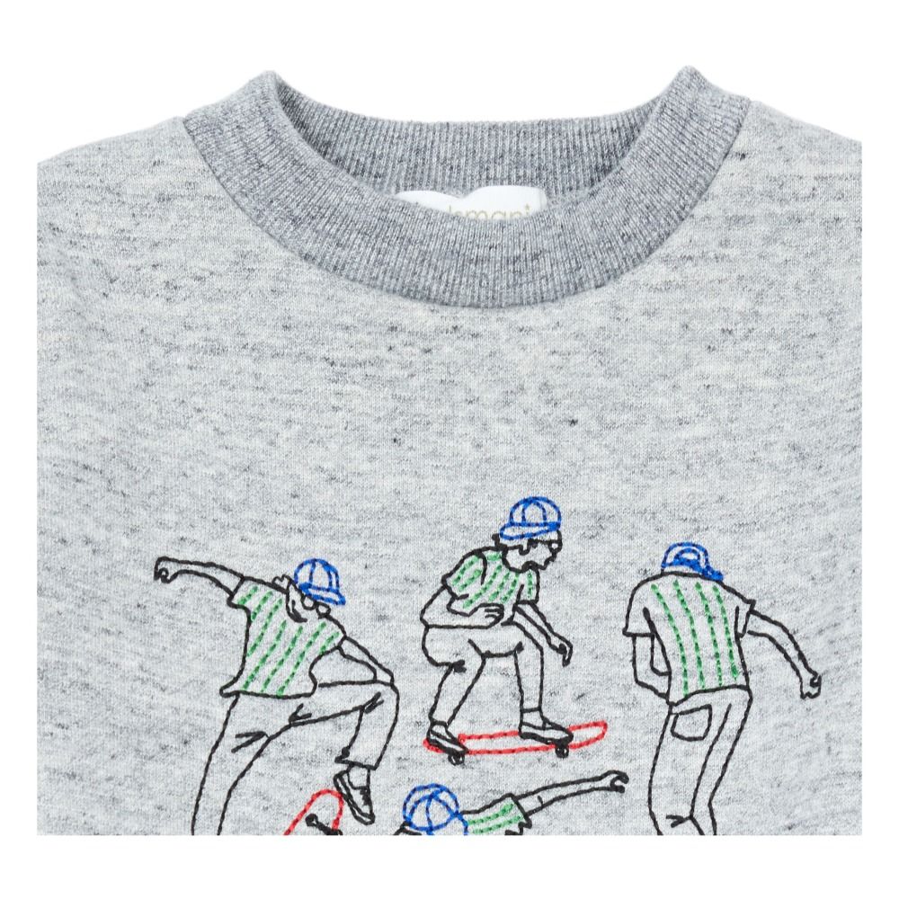 Skate Boy Embroidered Jumper Grey Soulsmania Fashion Children