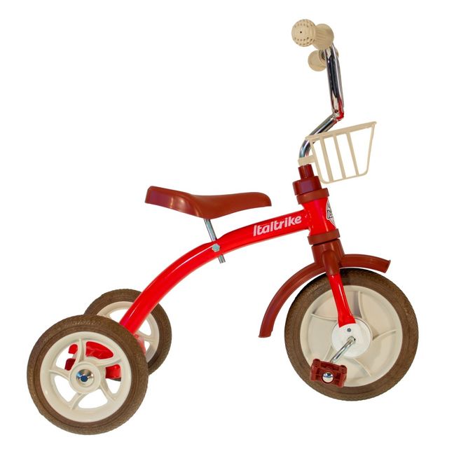 Tricycle avec panier | Rouge
