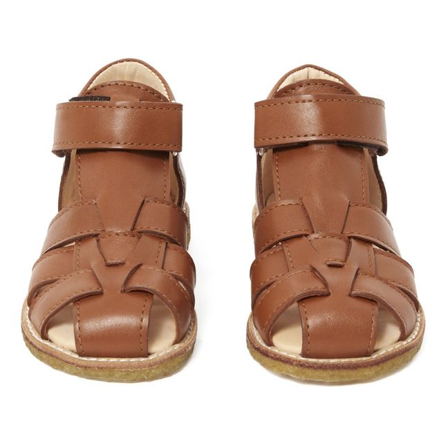 Leather Sandals  Caramel