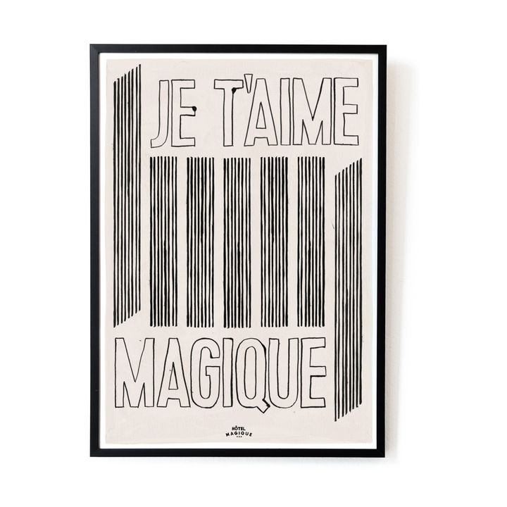 Je T'aime Art Print - Size A3 Hôtel Magique Design Adult