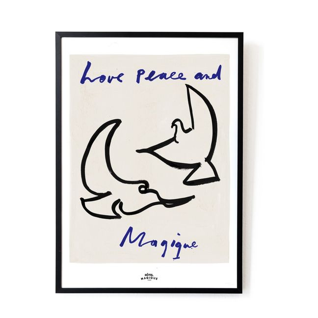Affiche A3 Love peace and Magique