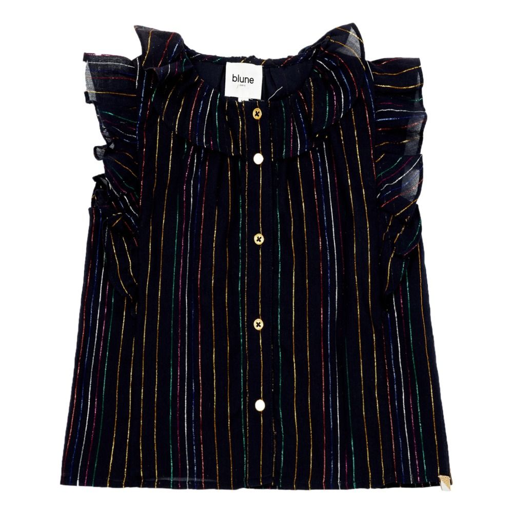 Blune Kids - Top Dancing Queen en Lurex - Fille - Noir