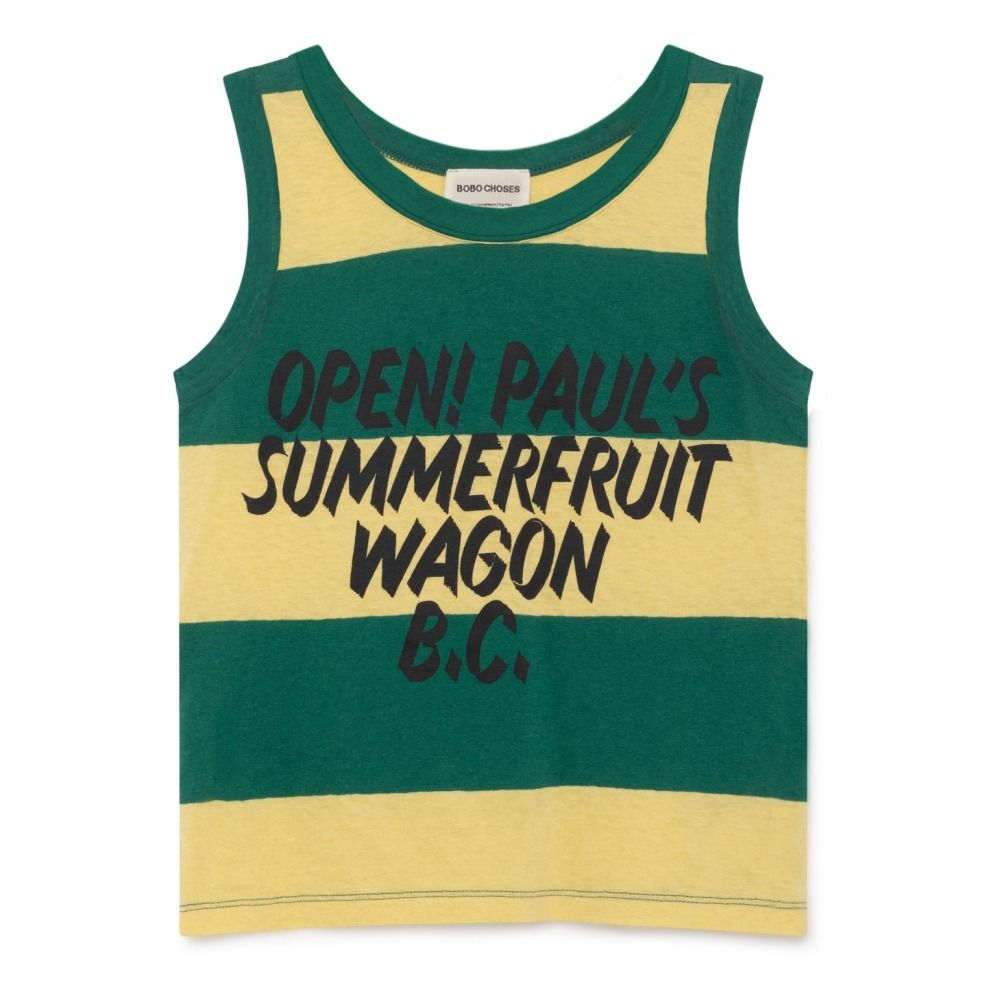 Bobo Choses - Débardeur Coton Lin Rayé - Fille - Jaune