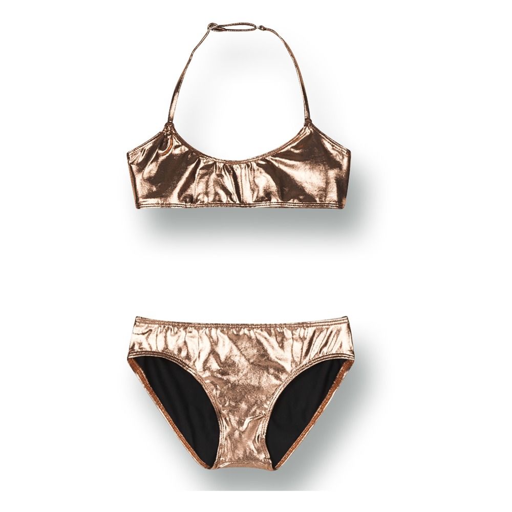 Rio metallic swimsuit Bronze- Product image n°0