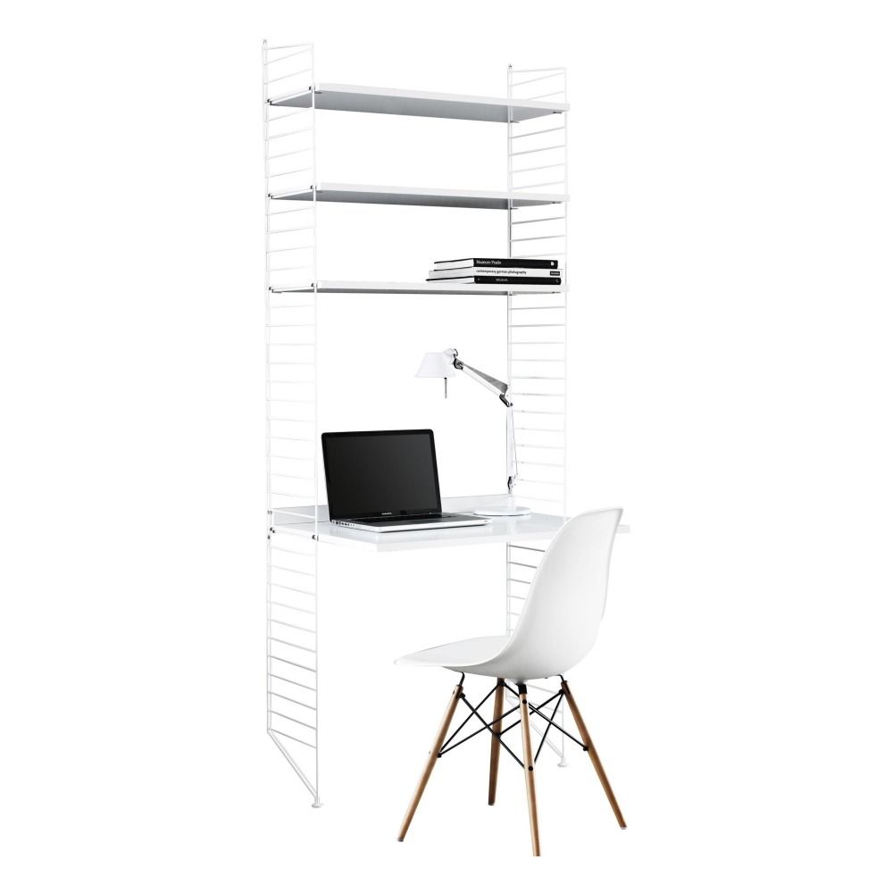 String Furniture - Bureau étagères - Blanc