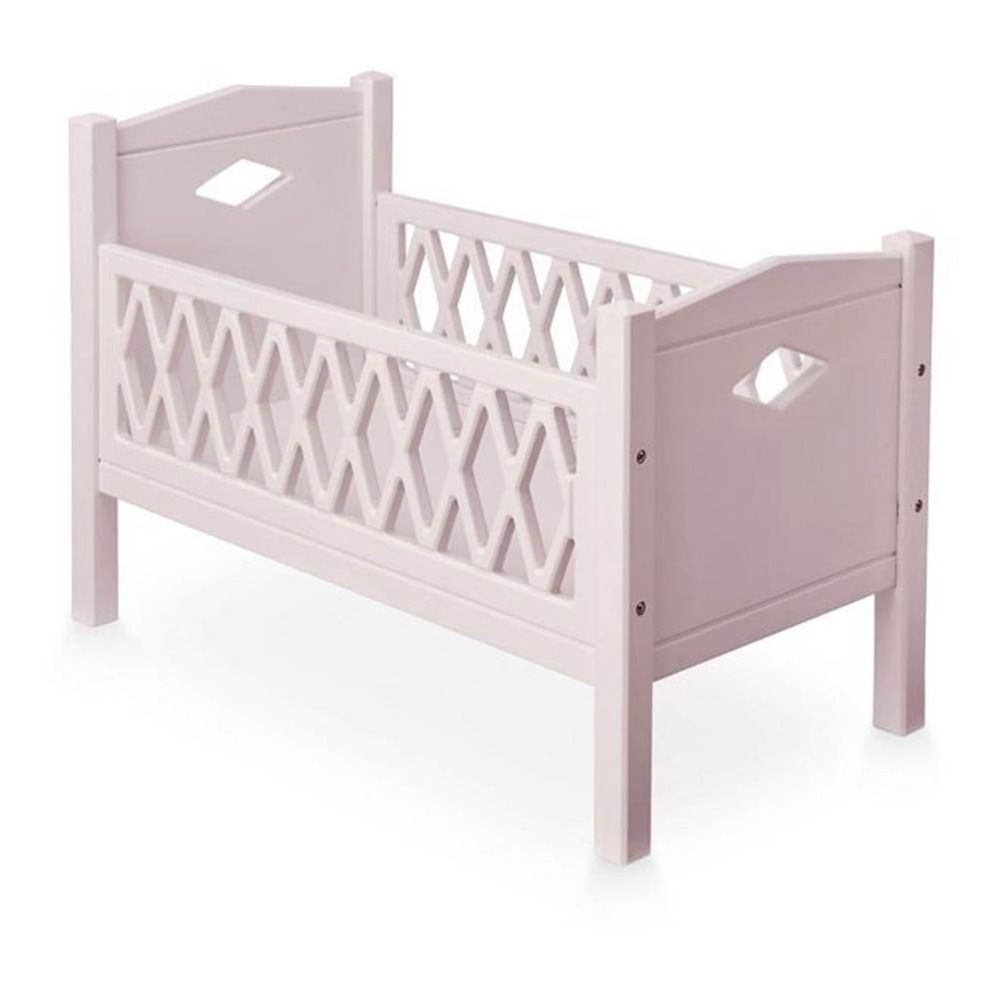 wooden dolls cot