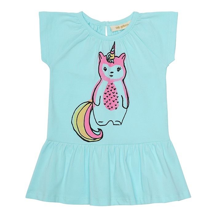 Soft Gallery - Robe Lexie Unicat - Fille - Bleu ciel