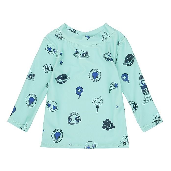 Soft Gallery - T-Shirt Anti-UV Baby Astin Space - Garçon - Bleu ciel