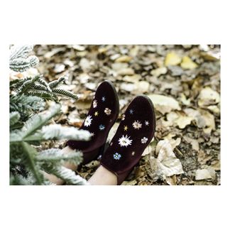 Stella McCartney Kids Halbstiefel Velours Stickereien Lily-listing