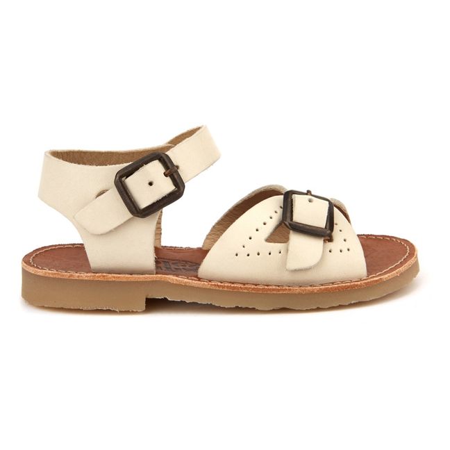 Sandales Cuir Pearl | Ecru