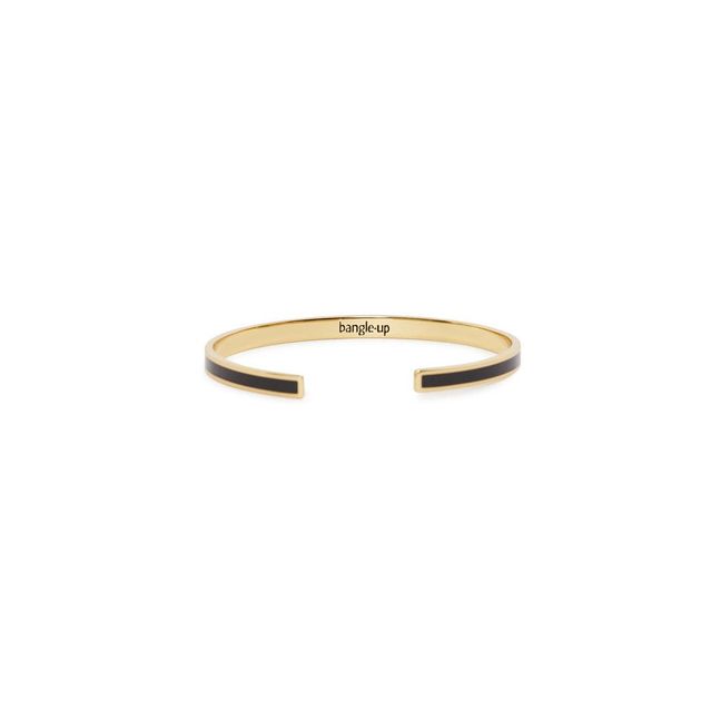Bracciale aperto regolabile | Nero