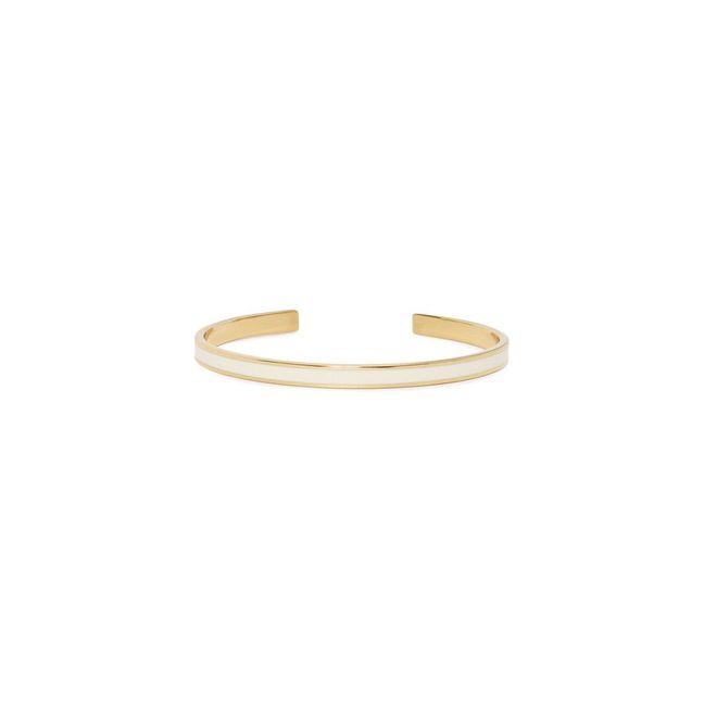 Pulsera Abierta Ajustable | Blanco