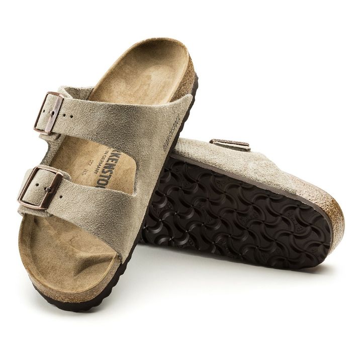 Arizona Suede Sandals | Taupe brown- Product image n°4