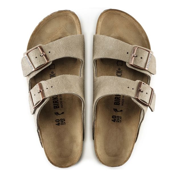Sandales Arizona Sfb Cuir Suede Collection Adulte Taupe